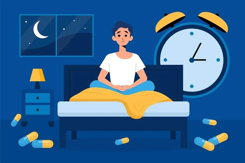 Ilustrasi. Salah satu tanda psikologi apabila kamu memiliki anxiety adalah sulit tidur di malam hari atau insomnia.