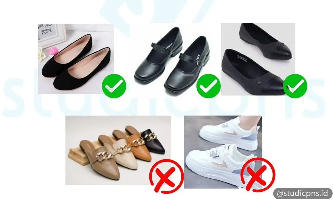Meskipun pria juga menggunakan sepatu berjenis pantofel, modelnya berbeda dengan sepatu yang dikenakan wanita saat SKD CPNS.