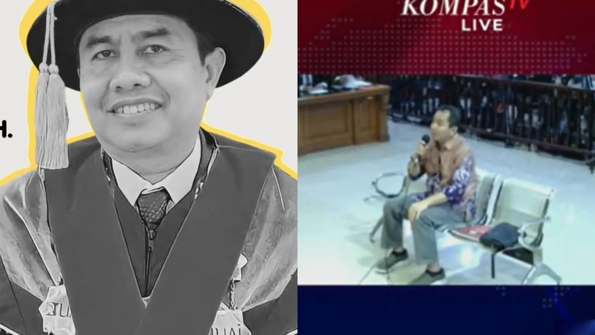 Kolase Foto Prof. Dr. Agus Surono, Ahli Hukum Pidana Polda Jabar di Sidang Praperadilan Pegi Setiawan