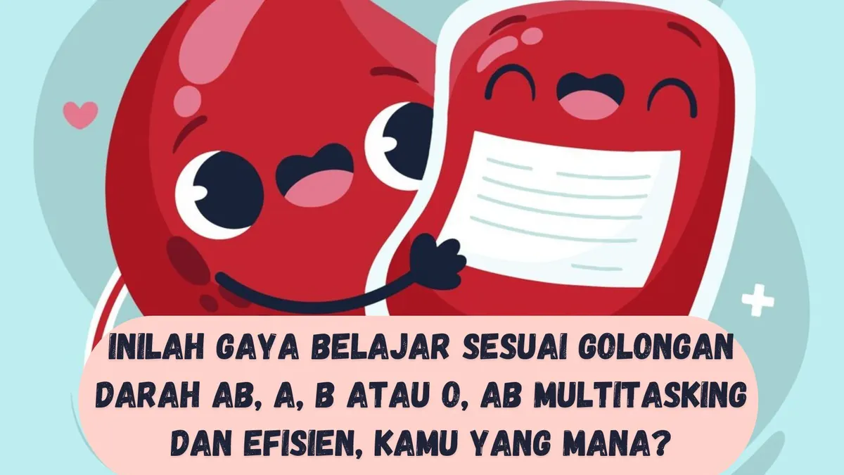 illustrasi. Inilah Gaya Belajar Sesuai Golongan Darah AB, A, B atau O