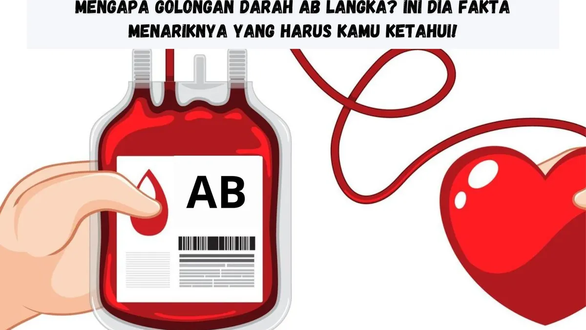 Untuk memiliki golongan darah AB, kamu membutuhkan satu gen A dari satu orang tua dan satu gen B dari orang tua lainnya.