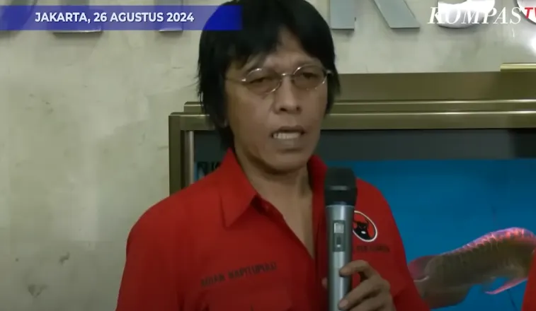 Politikus PDIP, Adian Napitupulu membantah isu pemasangan Anies Baswedan dengan Rano Karno karena PDIP belum memutuskan.