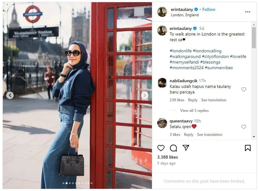 Postingan Istri Andre Taulany. Rien Wartia Trigina Sebelum Gugatan Cerai Jadi Sorotan