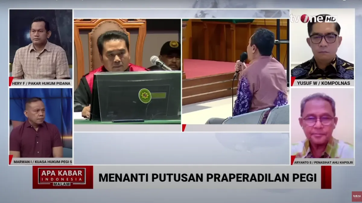 Sidang praperadilan Pegi Setiawan.