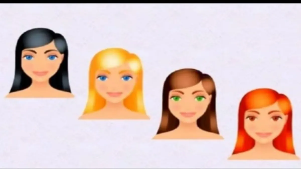 Warna rambut mana paling suka, ungkap karaktermu