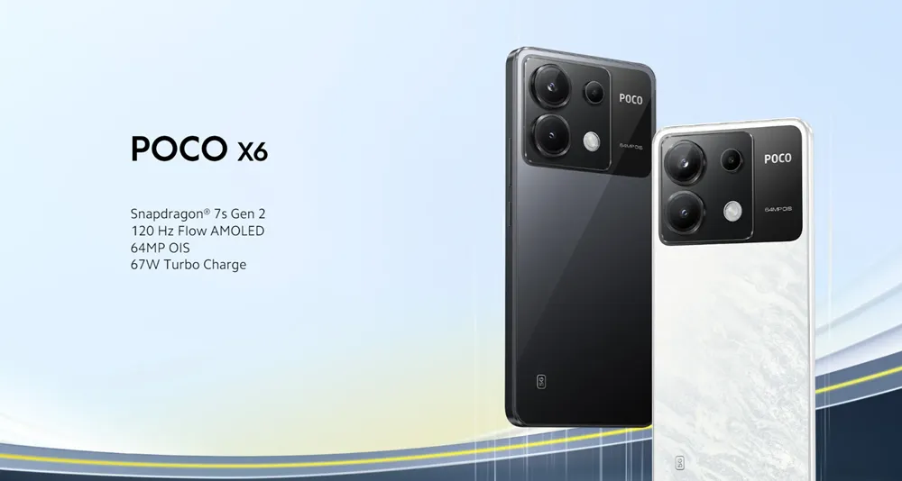 Harga 3 jutaan, ulasan kali ini akan membandingkan spesifikasi Poco X6 5G dengan Poco M64G, Poco X6 Pro 5G, dan Redmi Note 13 Pro 5G.