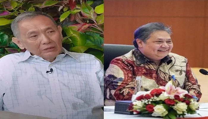 Kolase Foto Jusuf Hamka dan Airlangga Hartarto