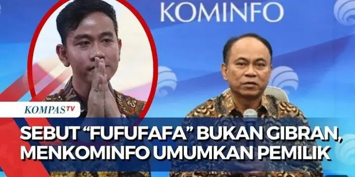Menkominfo Bantah Akun Fufufafa Bukan Milik Gibran Rakabuming Raka