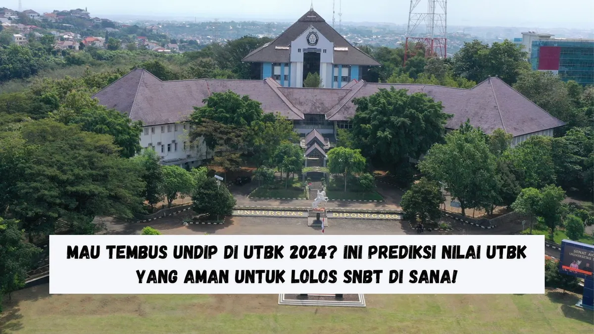 Dalam Seleksi Nasional Berbasis Tes (SNBT) 2024 di Universitas Diponegoro (Undip), sangat penting untuk mengetahui prediksi nilai UTBK.