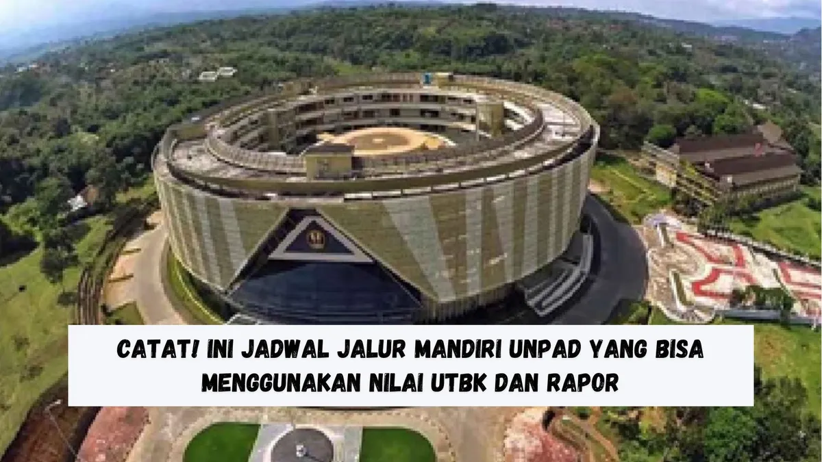 Dalam proses Seleksi Mandiri UNPAD 2024, nilai UTBK dan rapor akan menjadi pertimbangan utama dalam menentukan kelulusan.