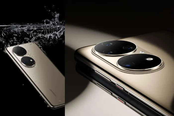 Ponsel HUAWEI P50 Pro.