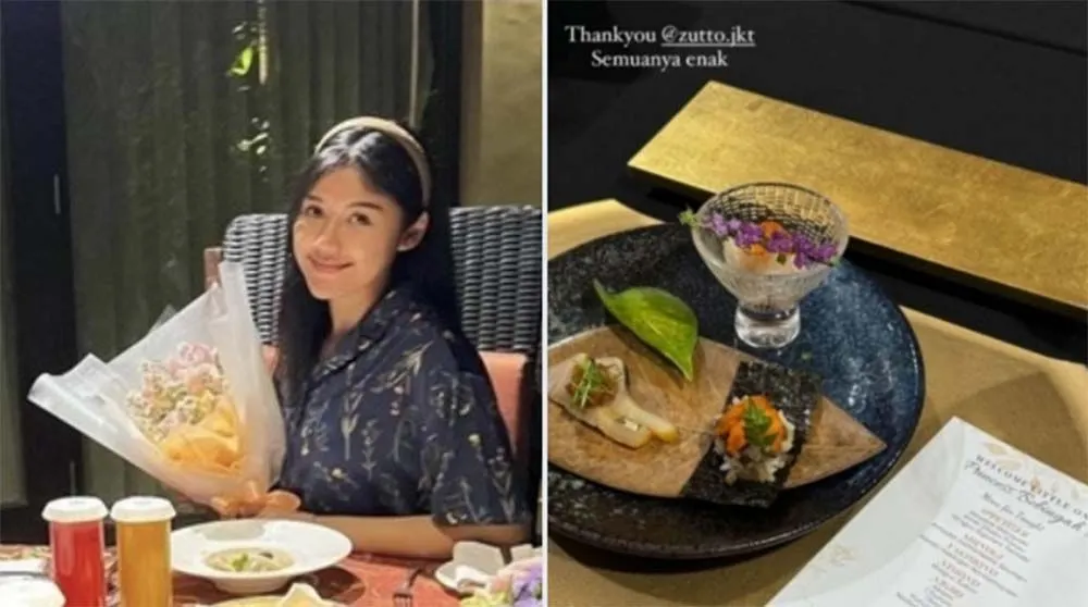 Erina Gudono Makan Sushi Mewah di RS