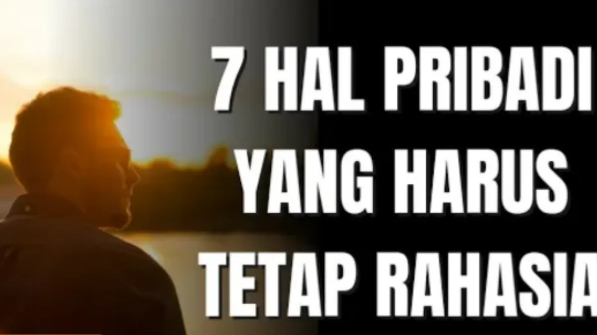 Ilustrasi Hal Pribadi yang Harus Tetap Dirahasiakan