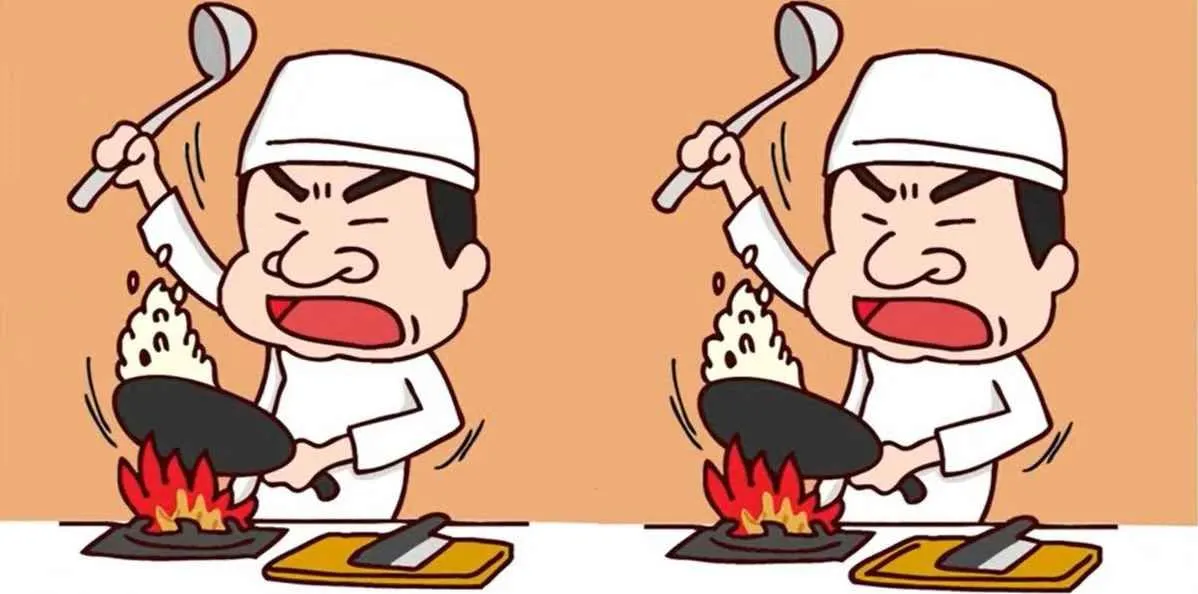 Tes Penglihatan: Tunjukkan Kejelianmu dengan Temukan 3 Perbedaan Chef sedang Masak dalam Waktu 15 Detik