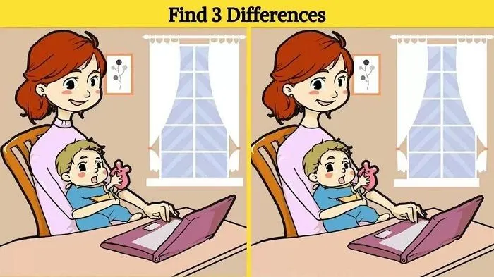 Tes IQ: Suka Tantangan? Coba Cari 3 Perbedaan pada Gambar Ibu dan Bayi Ini, Latih Seberapa Cerdas Dirimu!