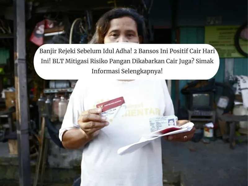 Ilustrasi. Banjir Rejeki Sebelum Idul Adha! 2 Bansos Ini Positif Cair Hari Ini! BLT Mitigasi Risiko Pangan Dikabarkan Cair Juga