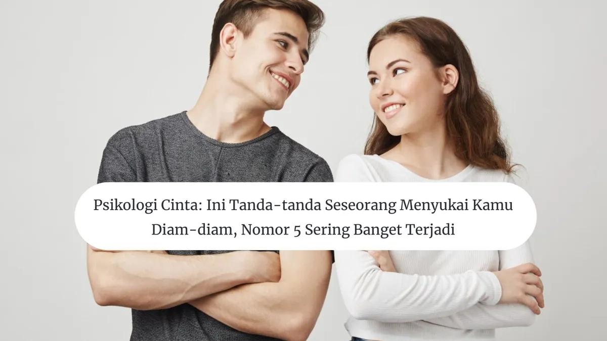 Ilustrasi menyukai secara diam-diam.
