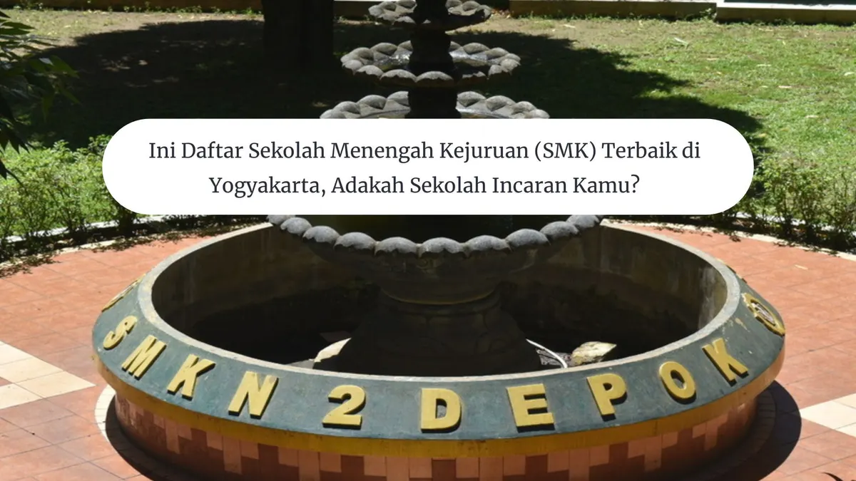 Terdapat beberapa Sekolah Menengah Kejuruan (SMK) terbaik di Yogyakarta berdasarkan data yang dirilis oleh Lembaga Tes Masuk Perguruan Tinggi (LTMPT).