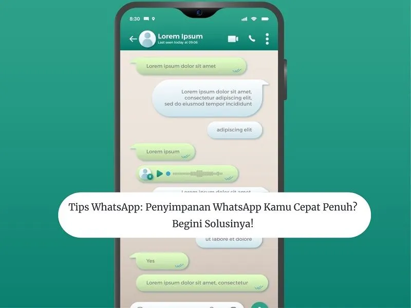 Ilustrasi cara mengatasi penyimpanan WhatsApp yang penuh