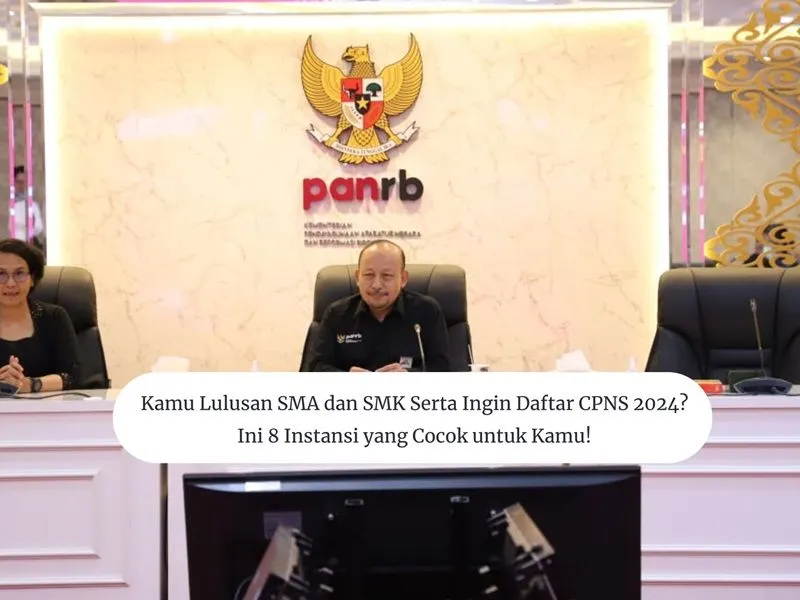 Ilustrasi. Dalam seleksi CPNS 2024 beberapa instansi pusat dan kementerian telah mengumumkan akan membuka lowongan untuk lulusan SMA/SMK.