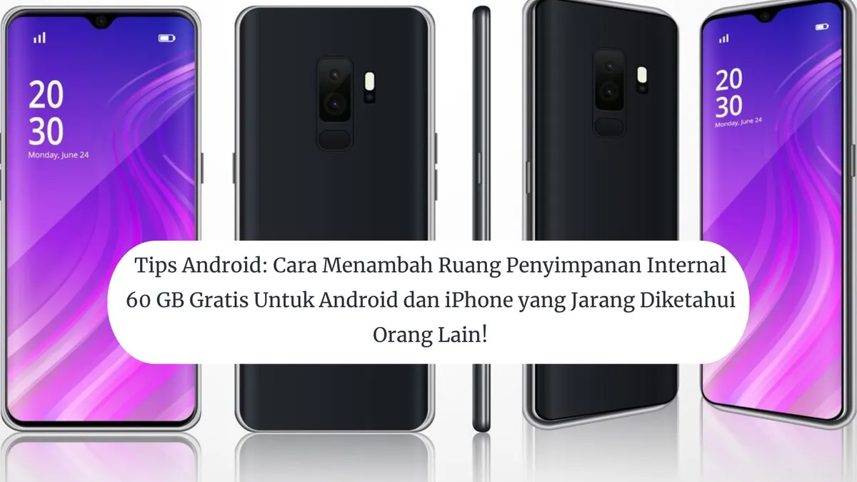 Ilustrasi menambah kapasitas penyimpanan memori untuk pengguna Android dan iPhone.