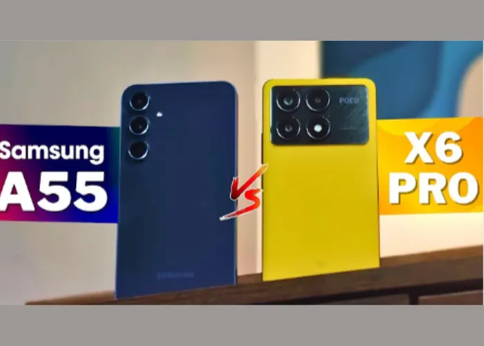 Perbandingan Samsung Galaxy A55 dan Poco X6 Pro