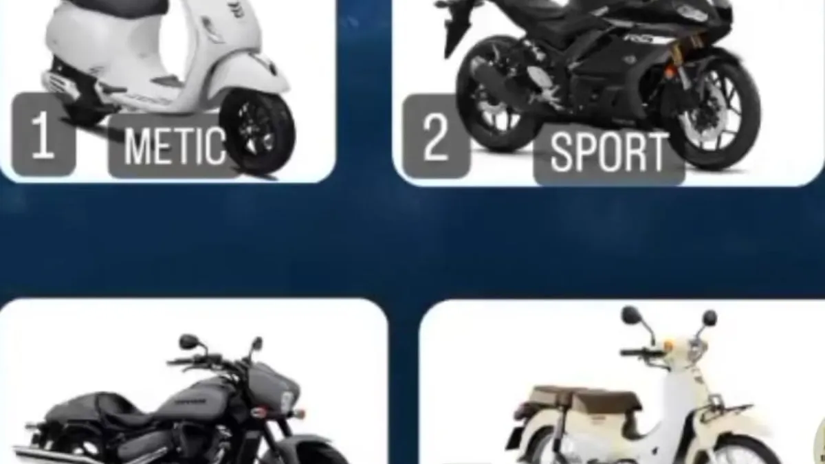 Buktikan seberapa rasa percaya diri dengan memilih jenis motor yang disukai dalam tes kepribadian