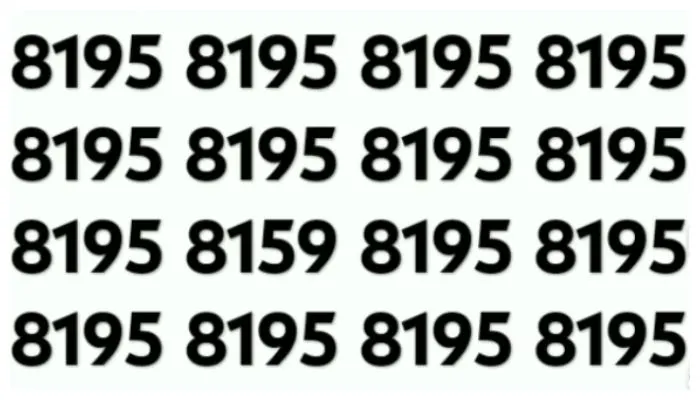Tes IQ: Ada Satu Kombinasi Angka yang Janggal dari Deretan 8195