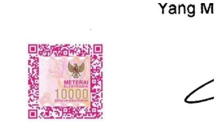 Posisi E-Meterai