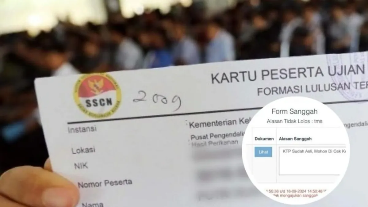 Berikut ketentuan dan contoh kalimat sanggahan bila TMS dalam hasil seleksi administrasi CPNS 2024