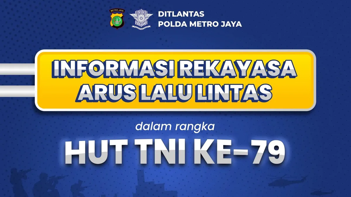 Informasi Rekayasa Arus Lalu Lintas dalam Rangka HUT TNI ke-79