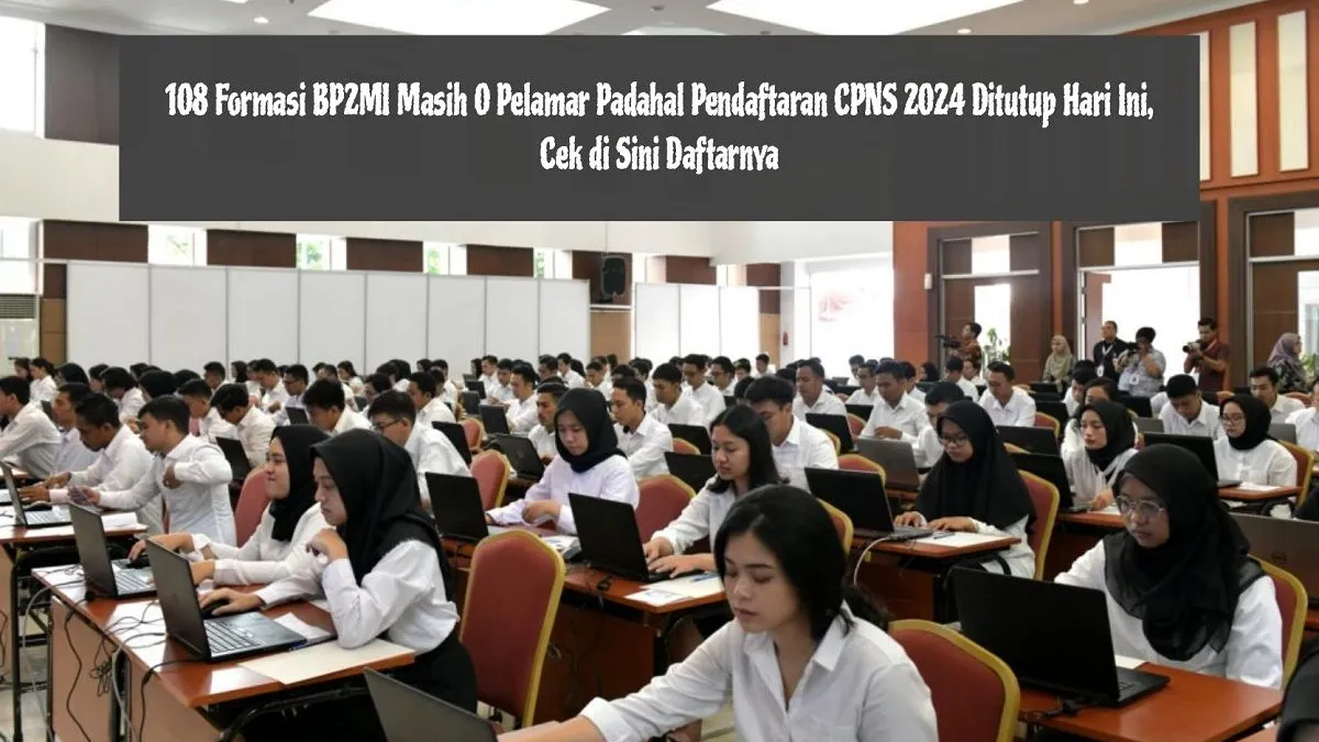 Hingga hari terakhir pendaftaran CPNS 2024, tetapi ada sejumlah formasi yang masih sepi peminat bahkan ada yang 0 pelamar.