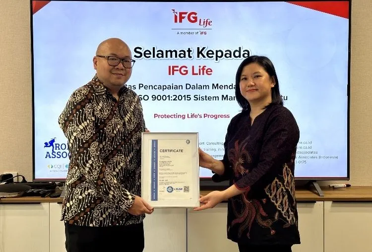 Perkuat Komitmen Manajemen Mutu, IFG Life Raih Sertifikasi ISO 9001:2015