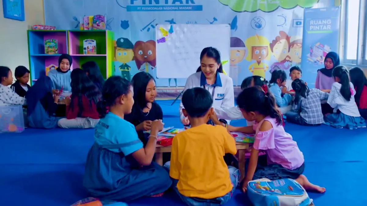 PT Permodalan Nasional Madani (PNM) berikan fasilitas belajar gratis di berbagai titik di pelosok negeri.