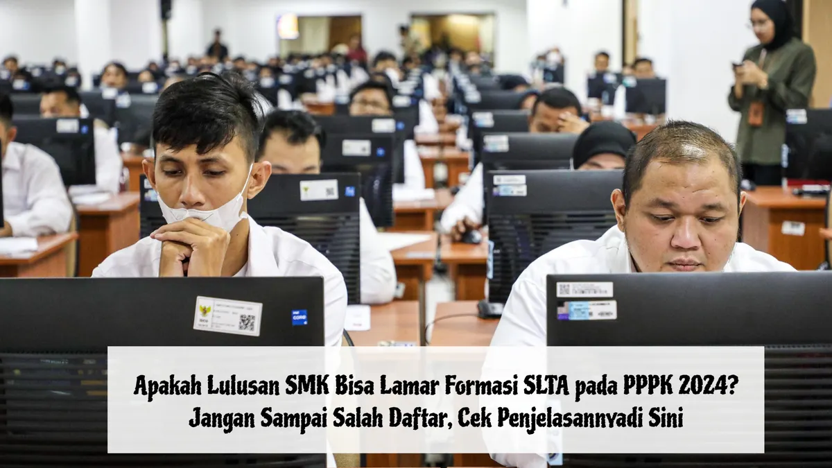 Beberapa pelamar masih ada yang kebingungan dan bertanya-tanya apakah lulusan SMK bisa melamar formasi SLTA pada pendaftaran PPPK 2024 atau tidak.