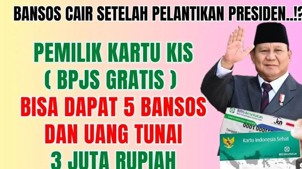 KPM Pemilik KIS Bisa Dapat 5 Bansos Secara Tunai dan Non Tunai