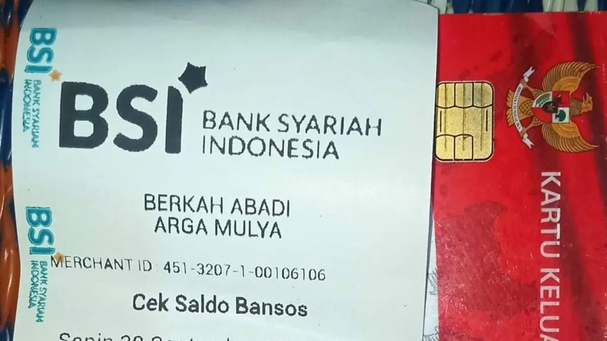 Beredar pencairan bansos.