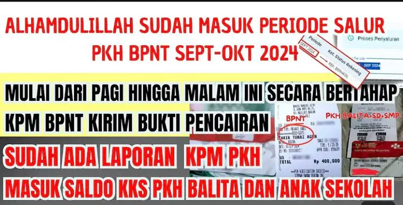 Bantuan Sosial Rp 400 Ribu Dilaporkan Sudah Cair
