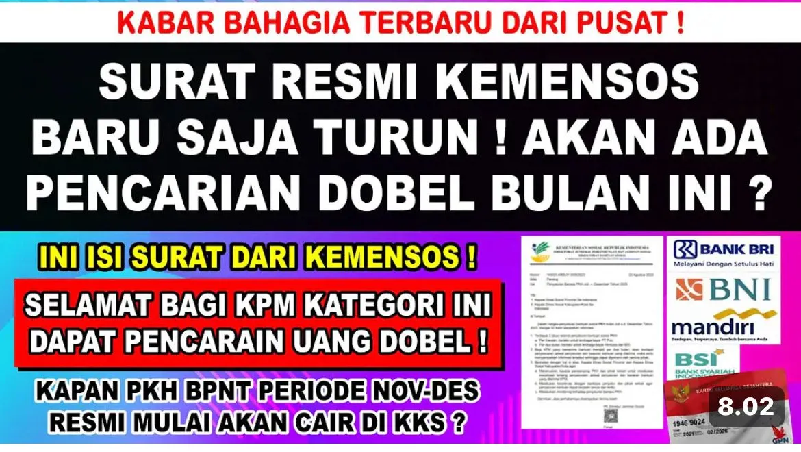 Pencairan bansos PKH dan BPNT