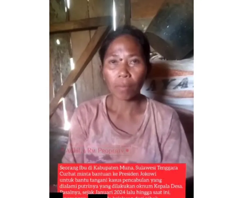 Viral! Ibu di Muna Minta Bantuan Jokowi karena Anaknya Diduga Dilecehkan Oknum Kades, 7 Bulan Lapor Belum Ada Kejelasan