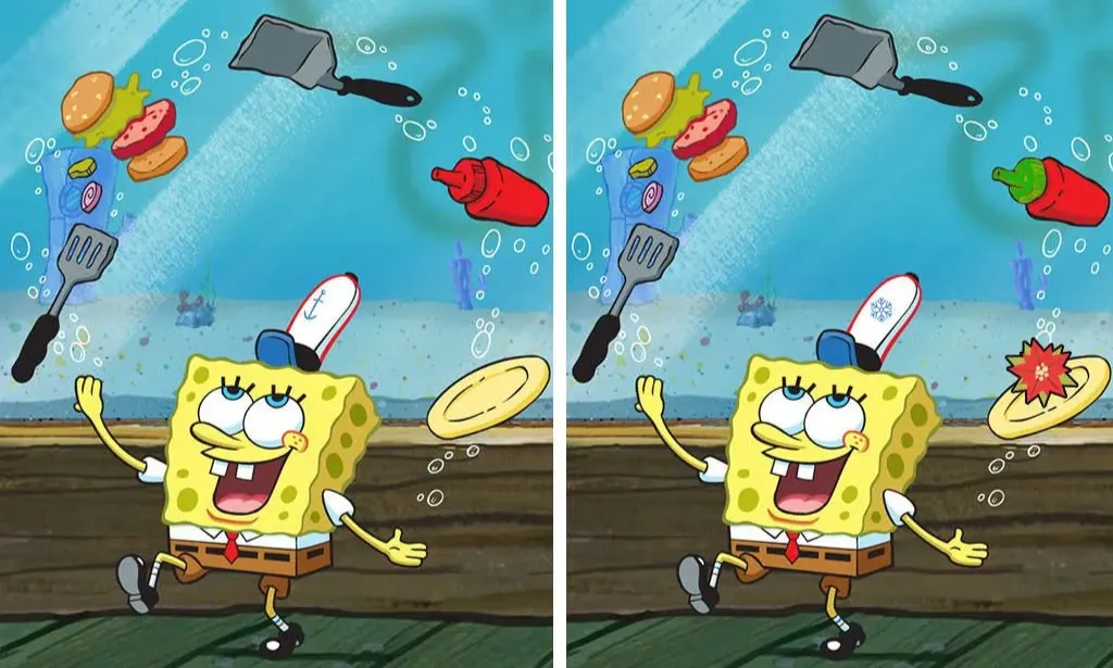 Tes IQ: Temukan 3 Perbedaan pada Gambar Spongebob Squarepants dalam 10 Detik