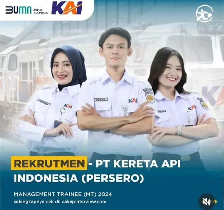 PT KAI Buka 21 Lowongan Kerja Managenent Trainee