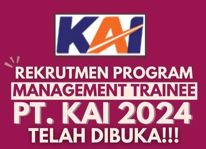 PT Kereta Api Indonesia (Persero) atau PT KAI kembali membuka rekrutmen untuk posisi Management Trainee untuk lulusan minimal S1 berbagai jurusan.