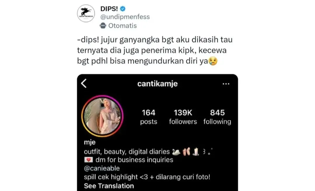 GEGER Diduga Mahasiswi UNDIP Ketahuan Bergaya Hedon Padahal Penerima KIP Kuliah, Jejak Digital Ramai Dikuliti Netizen