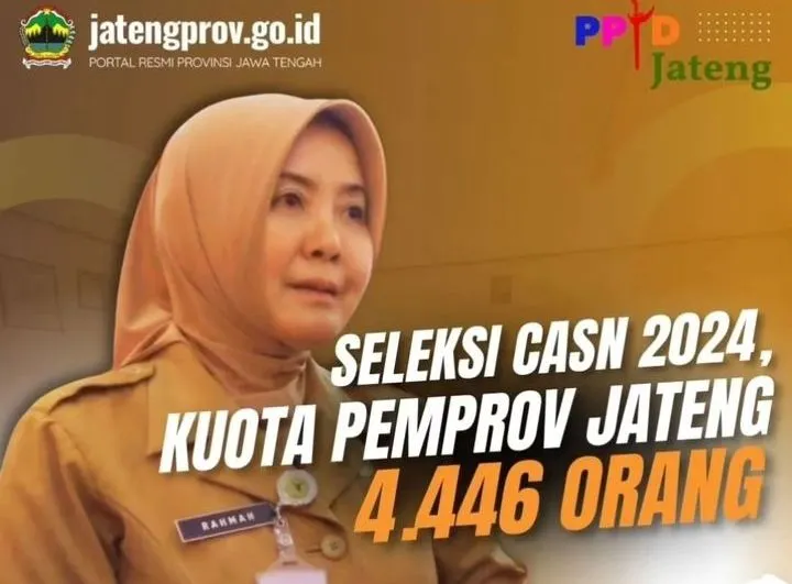 4.446 Kuota Formasi CPNS dan PPPK 2024 Pemprov Jawa Tengah Resmi Diumumkan