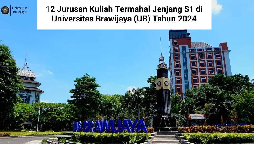 12 Jurusan Kuliah Termahal Jenjang S1 di Universitas Brawijaya (UB) Tahun 2024