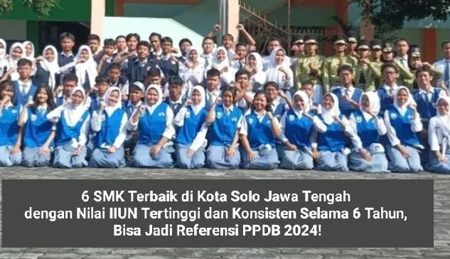 6 SMK Terbaik di Kota Solo Jawa Tengah dengan Nilai IIUN Tertinggi