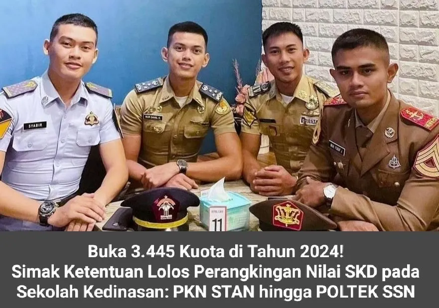 Illustrasi. Ketentuang perankingan nilai SKD sekolah kedinasan