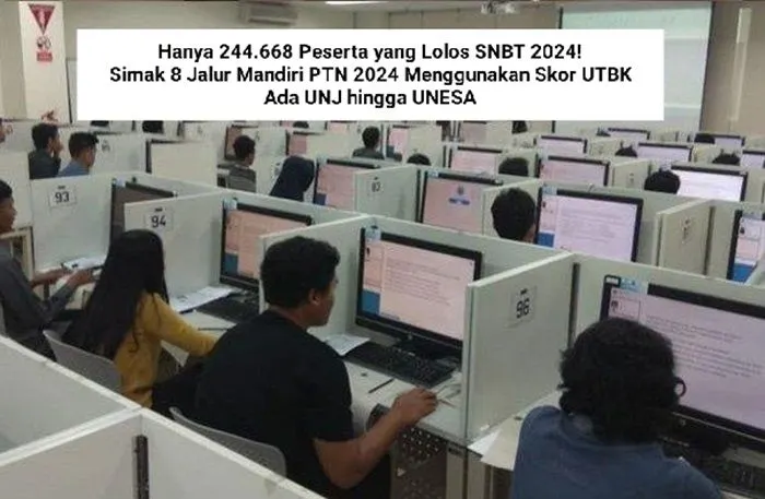 Simak 8 Jalur Mandiri PTN 2024 Menggunakan Skor UTBK, Ada UNJ hingga UNESA