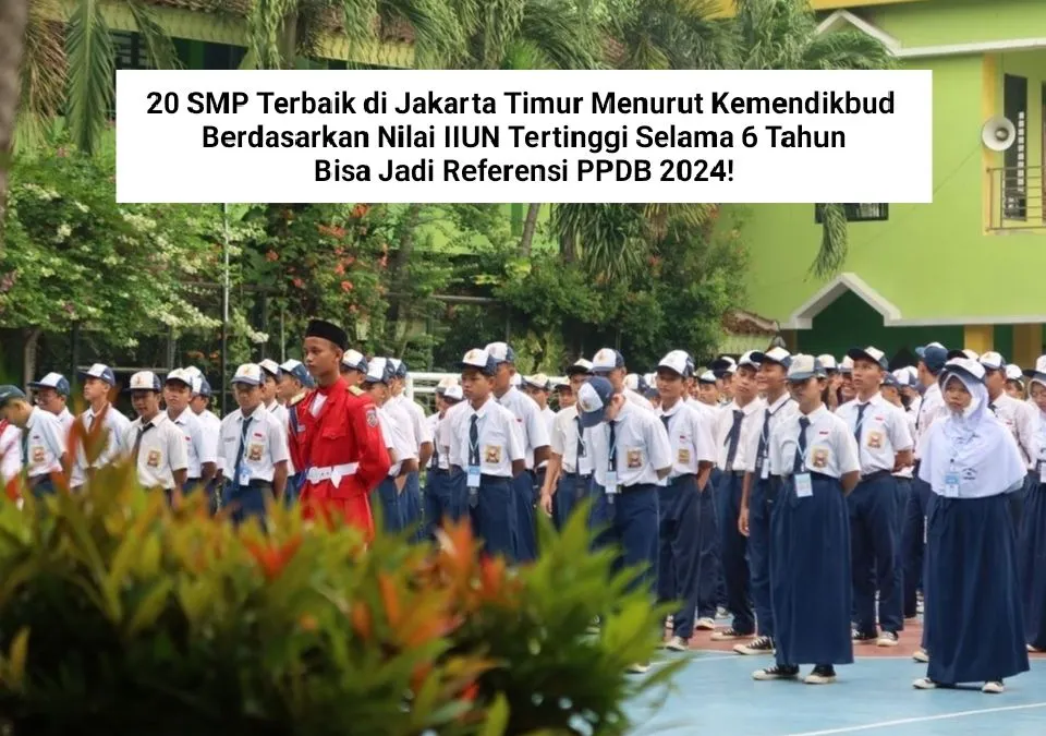 Berdasarkan Data Pokok Pendidikan yang dirilis Kementerian Pendidikan (Kemendikbud), di tahun ajaran 2023/2024 ada total 261 SMP di wilayah Kota Jakarta Timur.